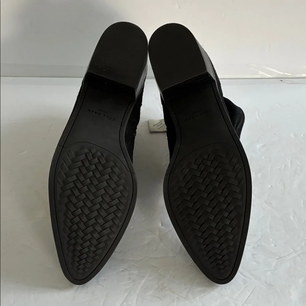 COLE HAAN Women's Maple Water Resistant Bootie Ankle Boot Black Suede Size 9 NWT - Picture 8 of 8